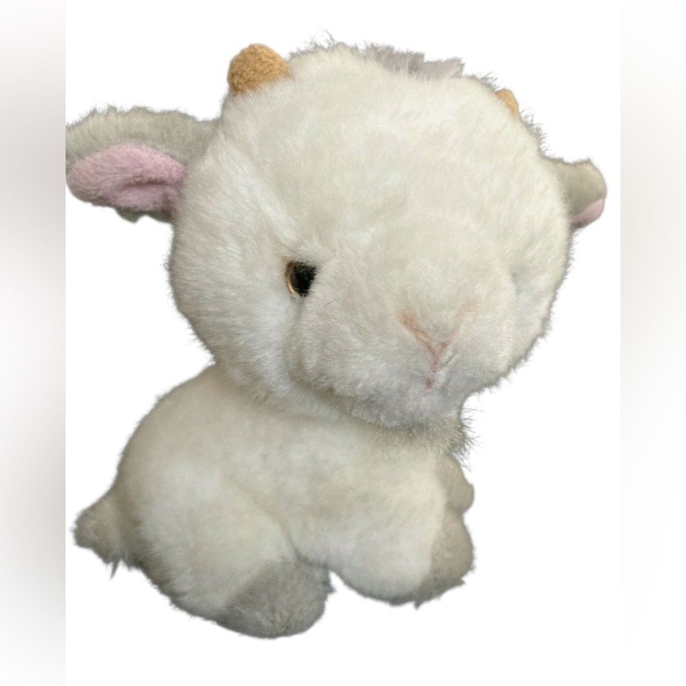 Vintage Applause Russ Goat White/Gray Plush/Stuffed Animal